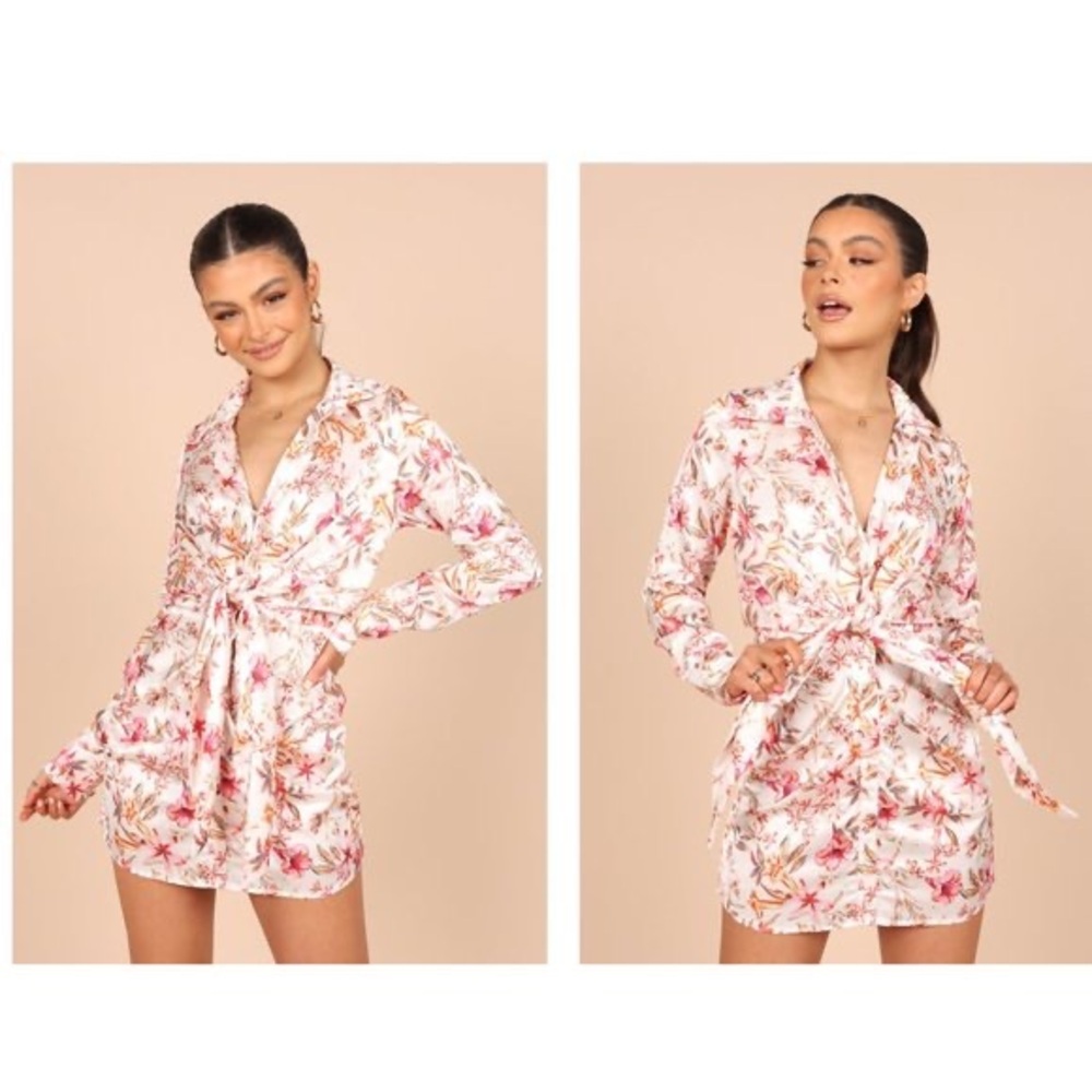 RNWY Runaway the label floral satin dress